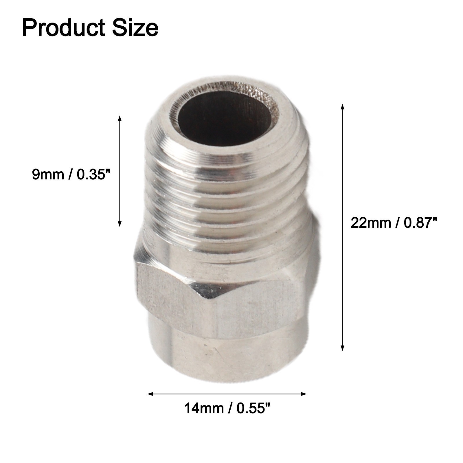 7 Piece Stainless Steel Nozzles for Pressure Washer Cleaning Machine 40 Degree