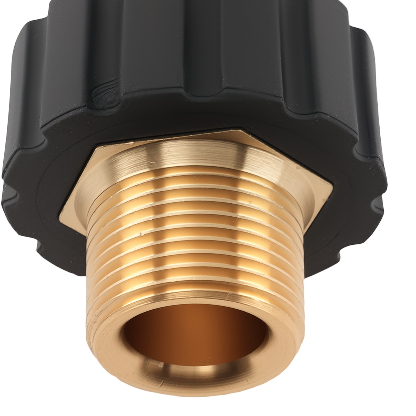M22 14mm Male Pressure Washer Hose Adapter Brass Connector 2Pack 5000 PSI