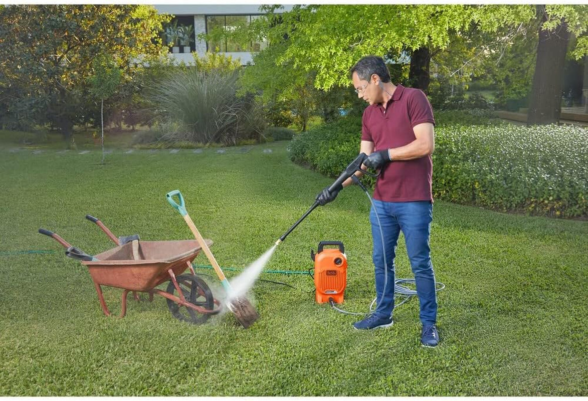 BLACK+DECKER Electric Pressure Washer, Cold Water, 1700 PSI, 1.2 GPM (BEPW1700)