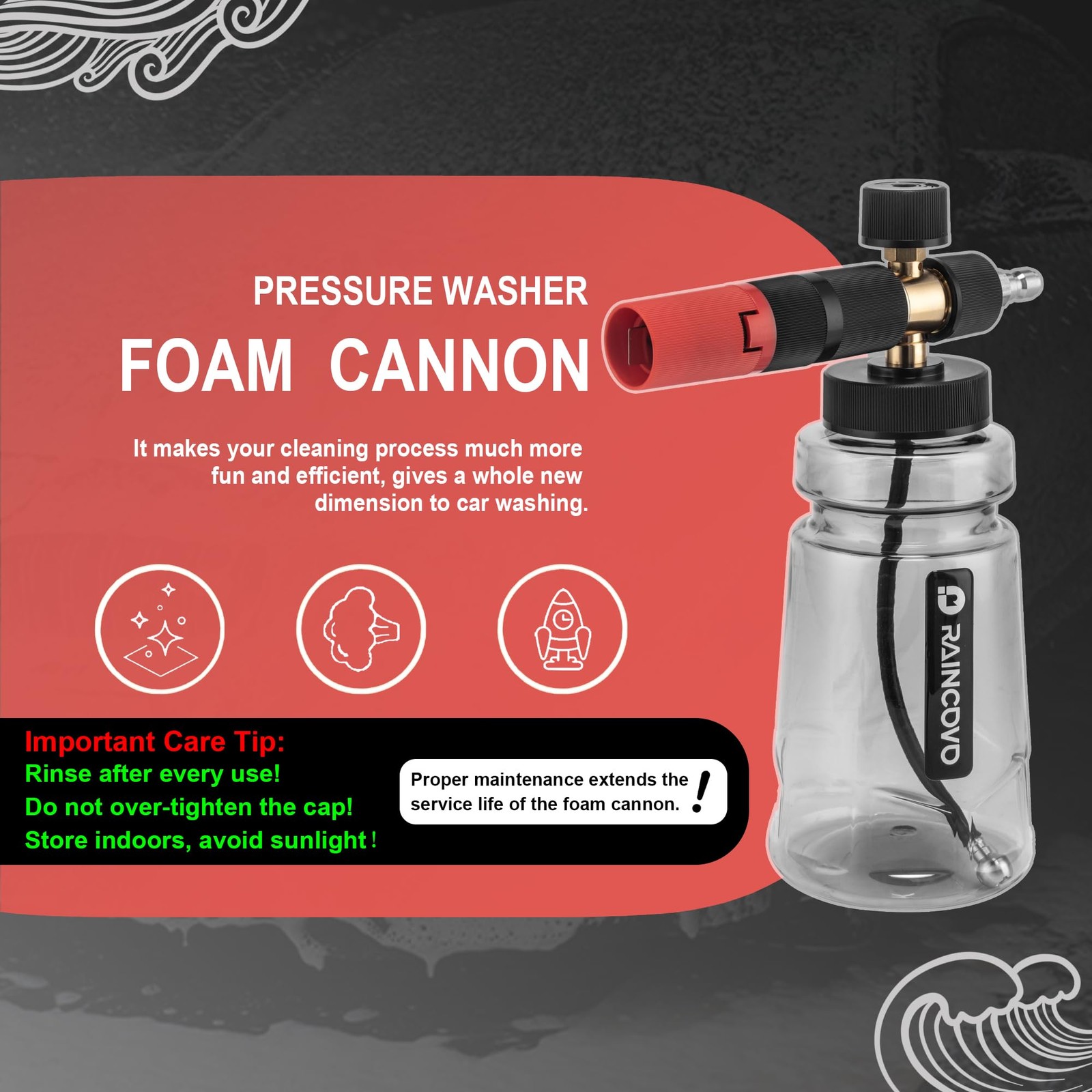 Raincovo Foam Cannon 254.1 cu.in.
