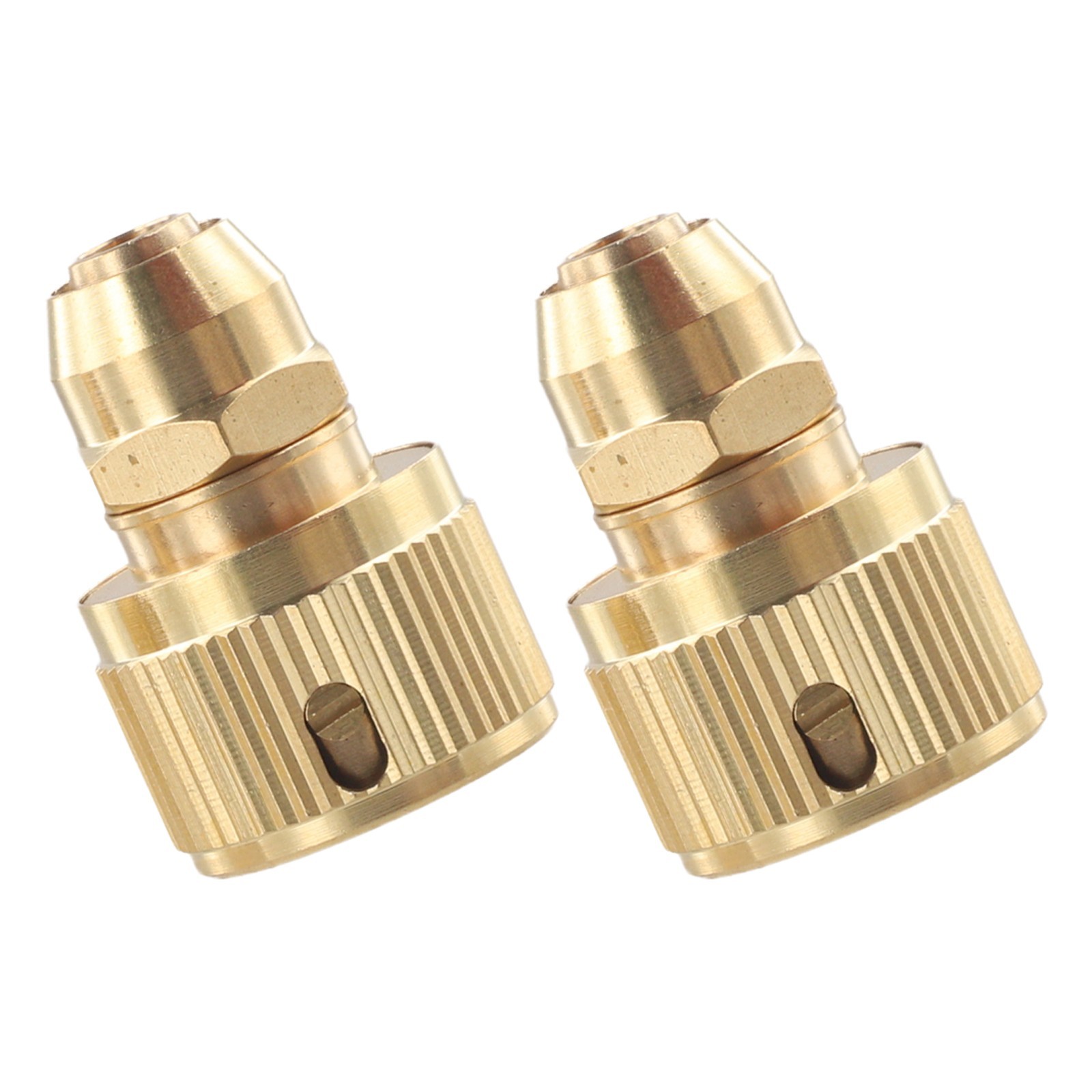 Expandable Hose Repair Adaptor 2 Pack Brass Connectors for 3/8 Inch Hoses