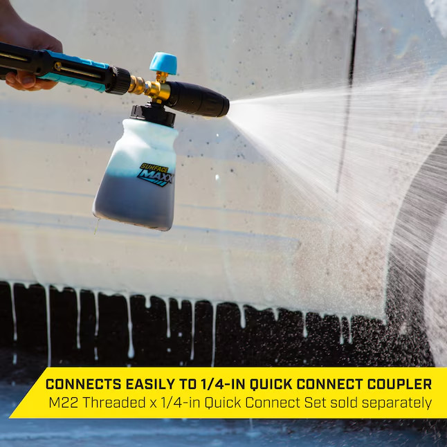 SurfaceMaxx Pro Foam Cannon for Vehicles 1600 MIN PSI – 5000 MAX PSI – NEW