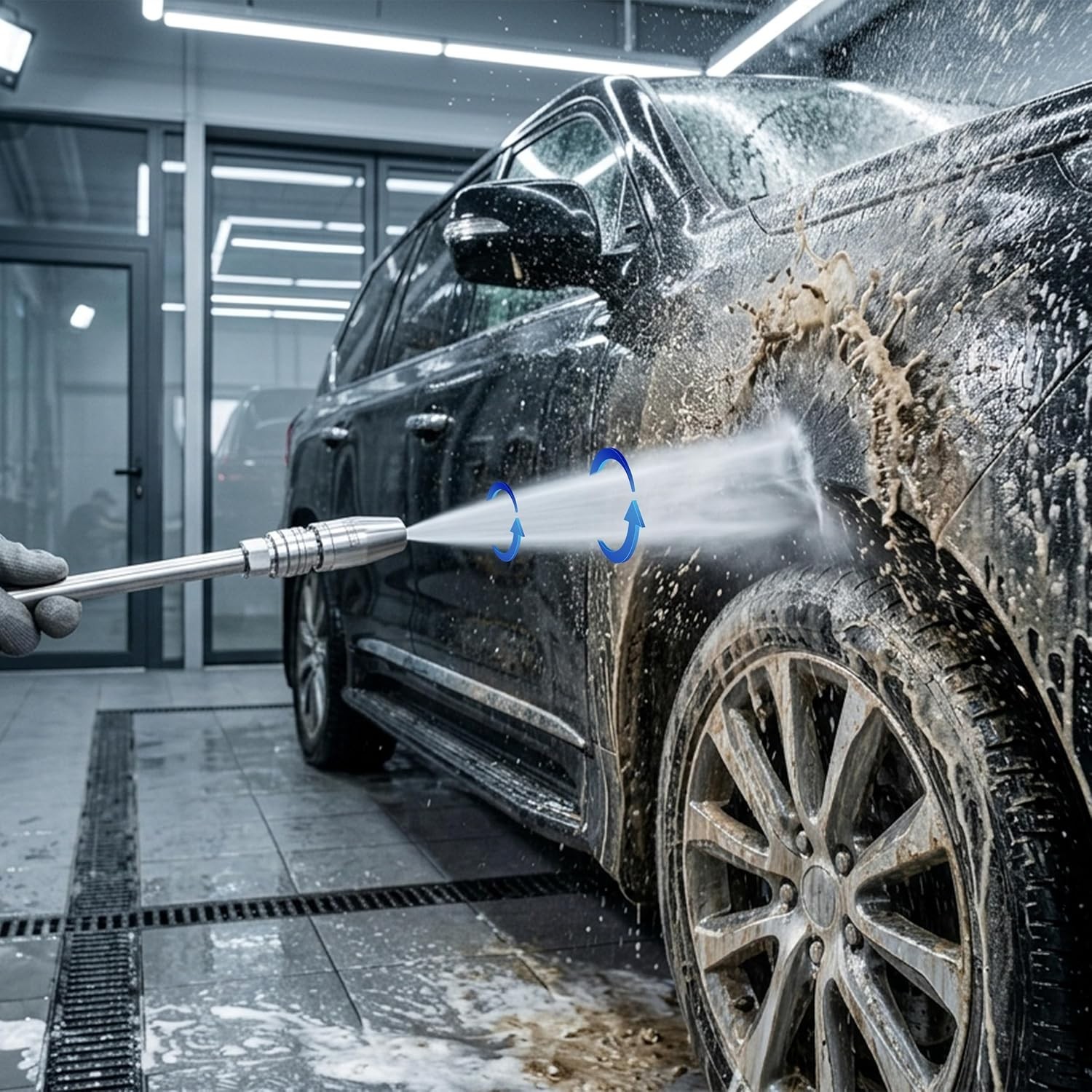 Turbo Nozzle Pressure Washer, 3600 PSI Stainless Steel Power Washer Nozzle