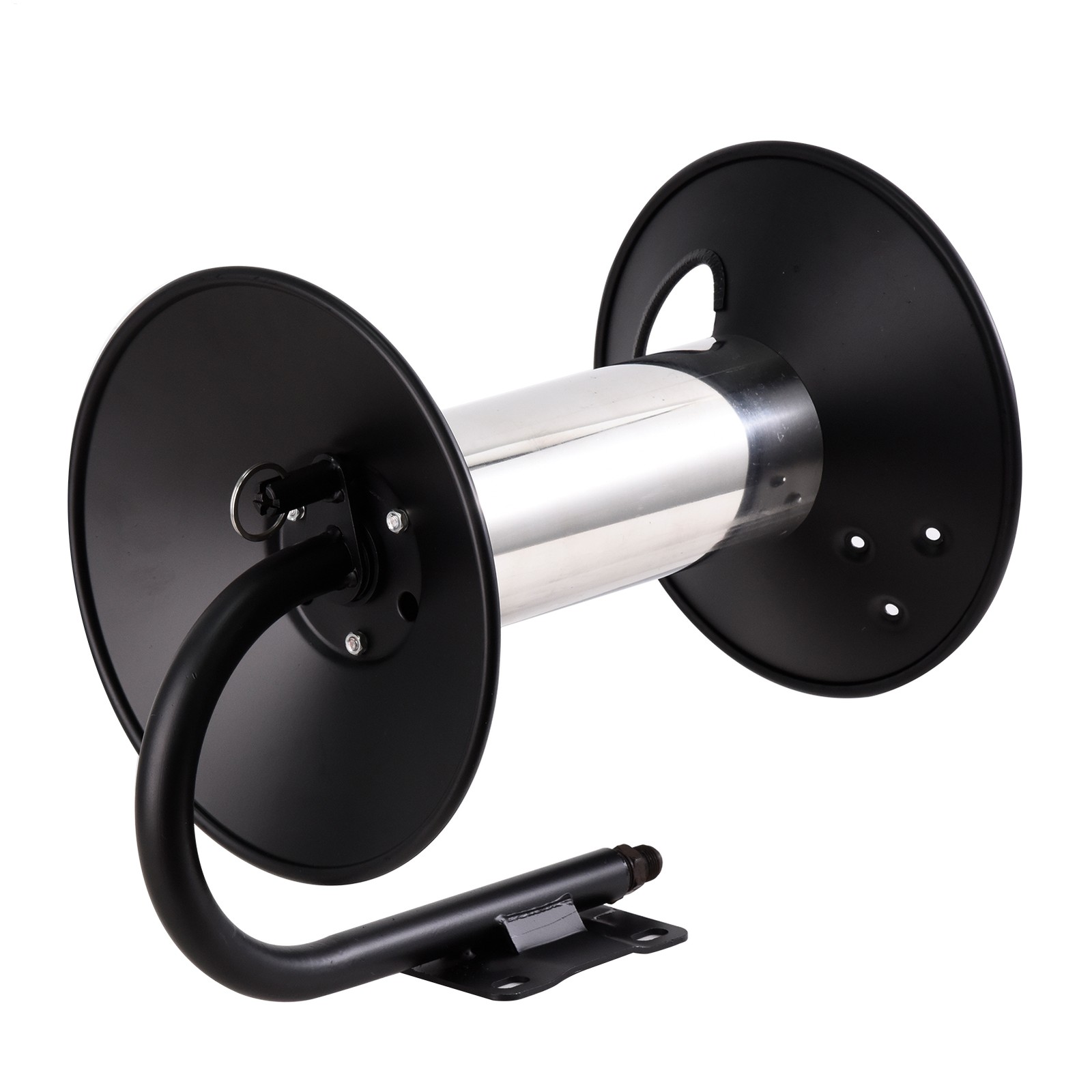 Pressure Washer Manual Hose Reel Powder Coated Steel – For 100ft