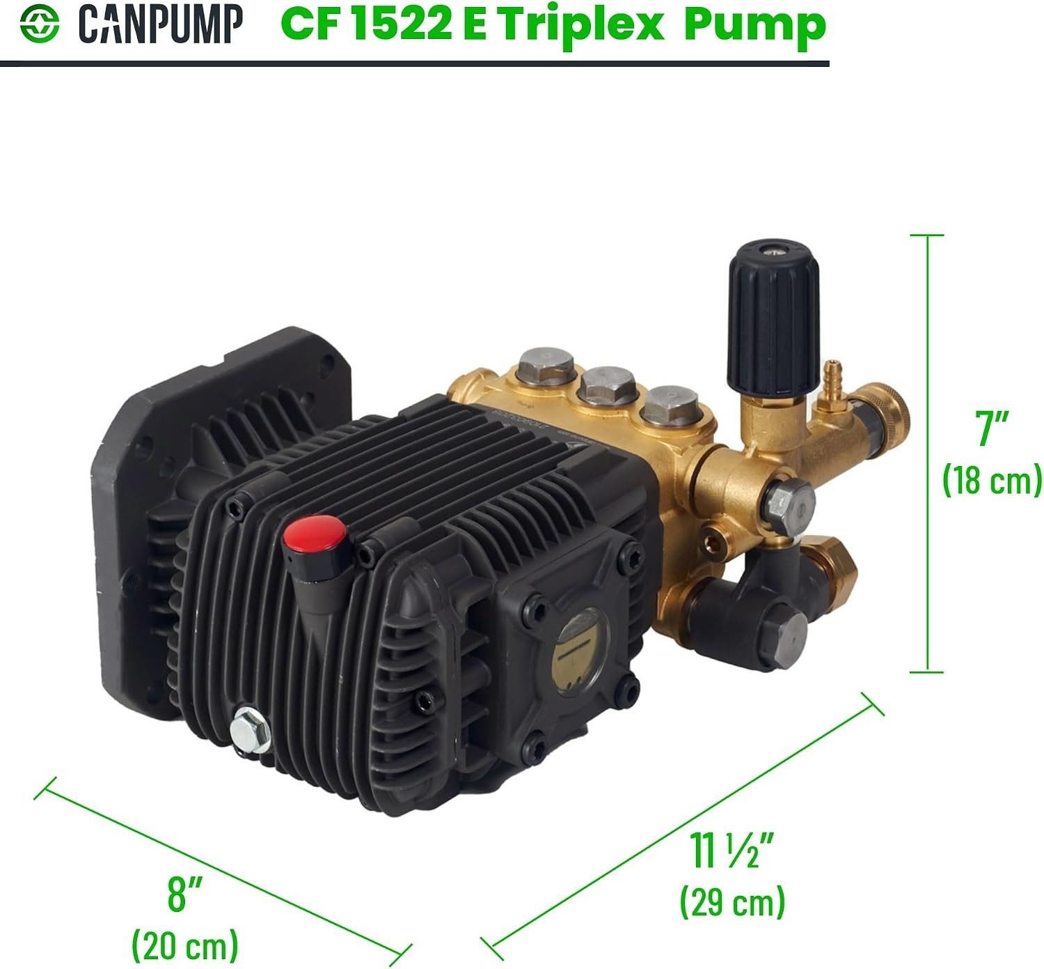 CF 1522 E: 1500 psi @ 2.2 US gpm Electric Pressure Washer Replacement Pump with