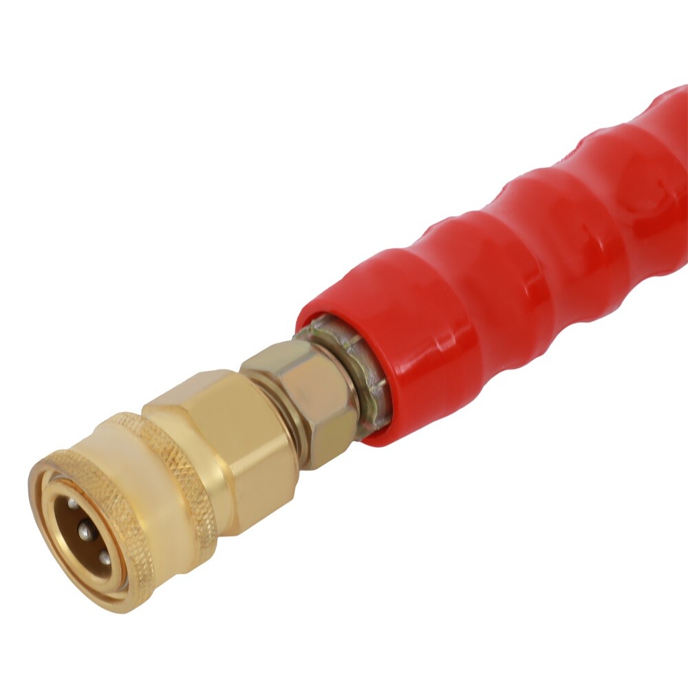2 Wire Braid Non-Marking 6000psi Hot Water Pressure Washer Hose 3/8″ x 100ft