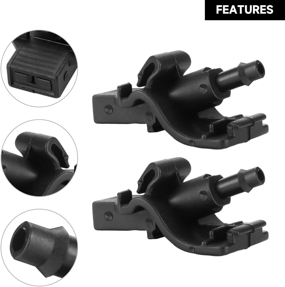 Front Windshield Washer Nozzles Wiper Spray Nozzle – Compatible for Ford Must…