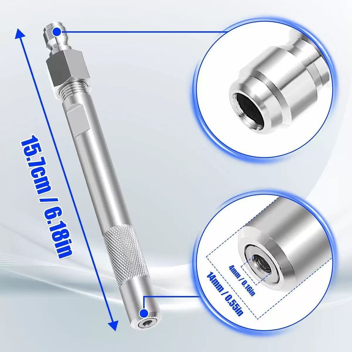 Twist Nozzle Pressure Washer 3-7 GPM 1000-6000Psi 1/4in Fast Connect Part US