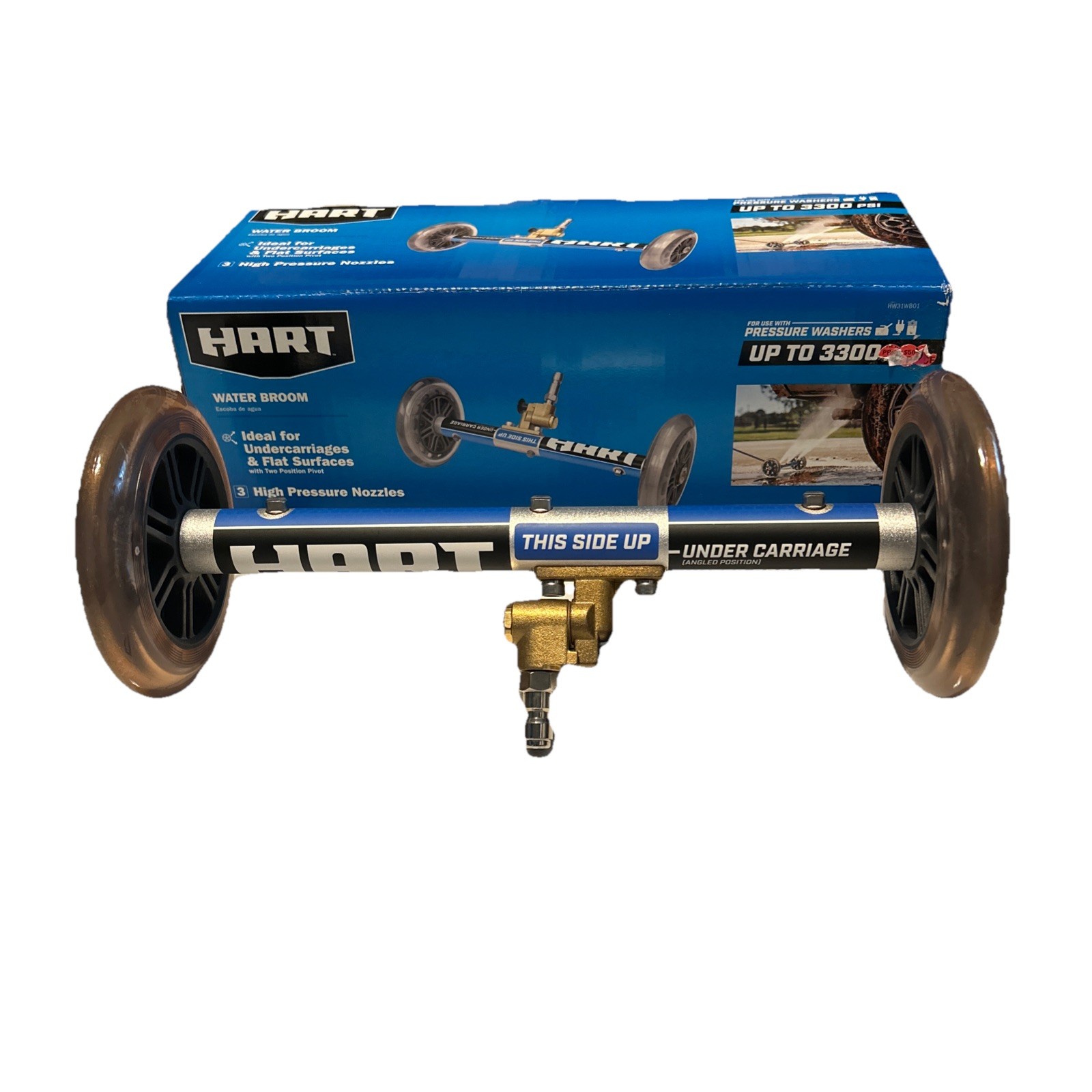 Hart 11″ Water Broom Undercarriage Surface Cleaner Pressure UP to 3300 PSI