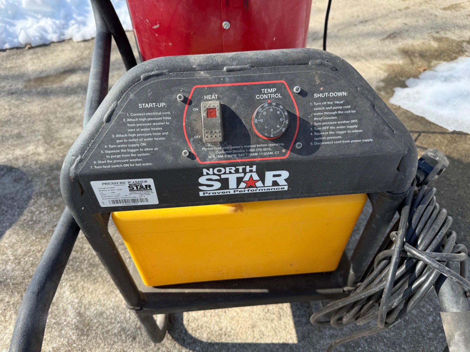NorthStar Portable Electric Wet Steam and Hot Water Pressure Washer Add-On Unit,