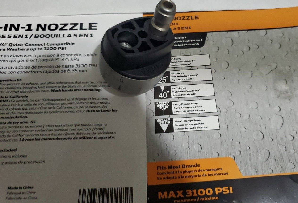 Power Care 5-In-1 Nozzle Max 3100 PSI AP31078 16295-13