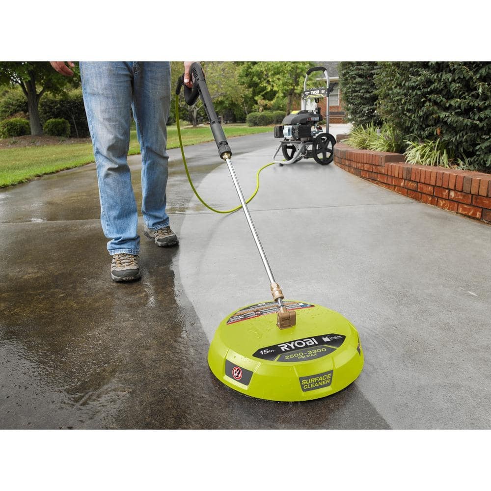 RYOBI 15 in. 3300 PSI Surface Cleaner for Gas Pressure Washer
