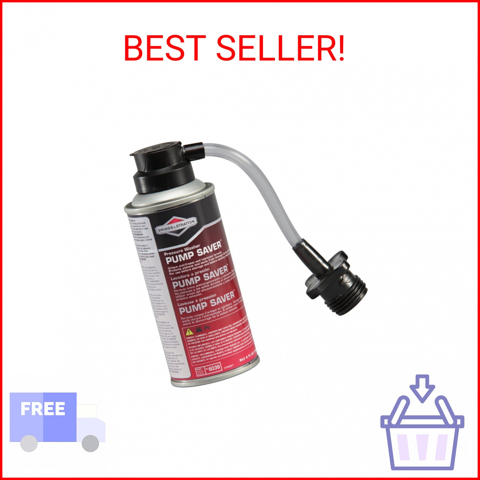 Briggs & Stratton Pressure Washer Pump Saver – 4 Oz. 6039