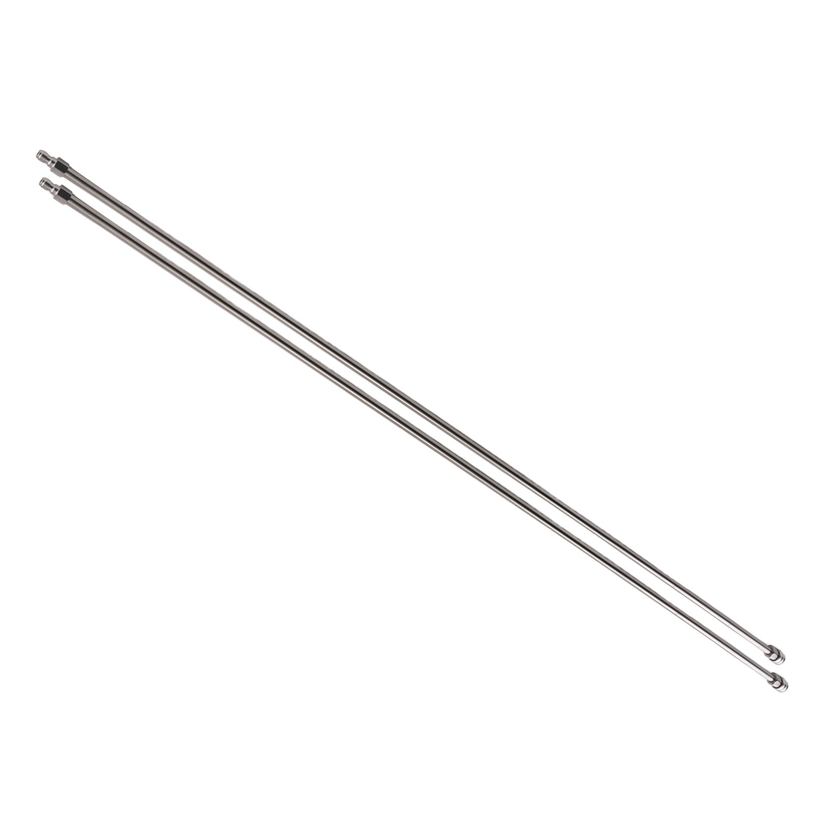 2PCS 60in Pressure Washer Extension Wand 1/4 Quick Connect Stainless Steel 10ft