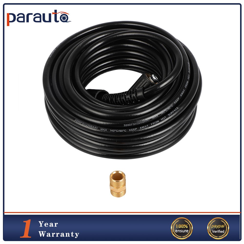 High Pressure Washer Hose 50ft 3200PSI M22 Power Washer Extension Hose