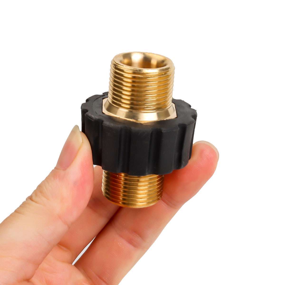 Brass Pressure Washer Connector Quick Connect Fitting M22-14mm Hose Adapter