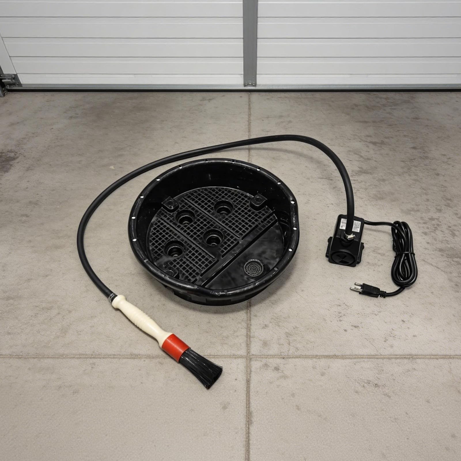 5 Gallon Portable Plastic Parts Washer Cleaner for Automotive Degreasing