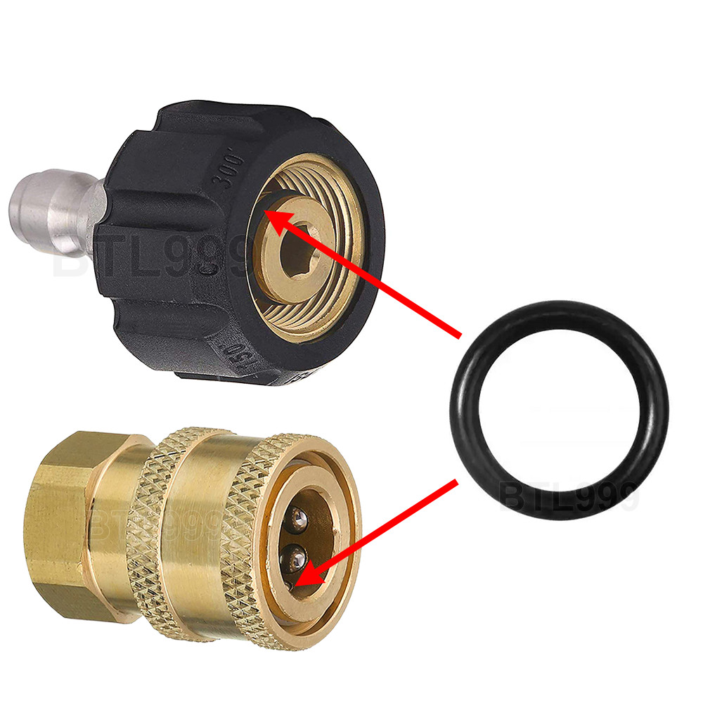 Pressure Washer O-rings For 1/4”, M22 Quick Coupler Connector – High Temperature