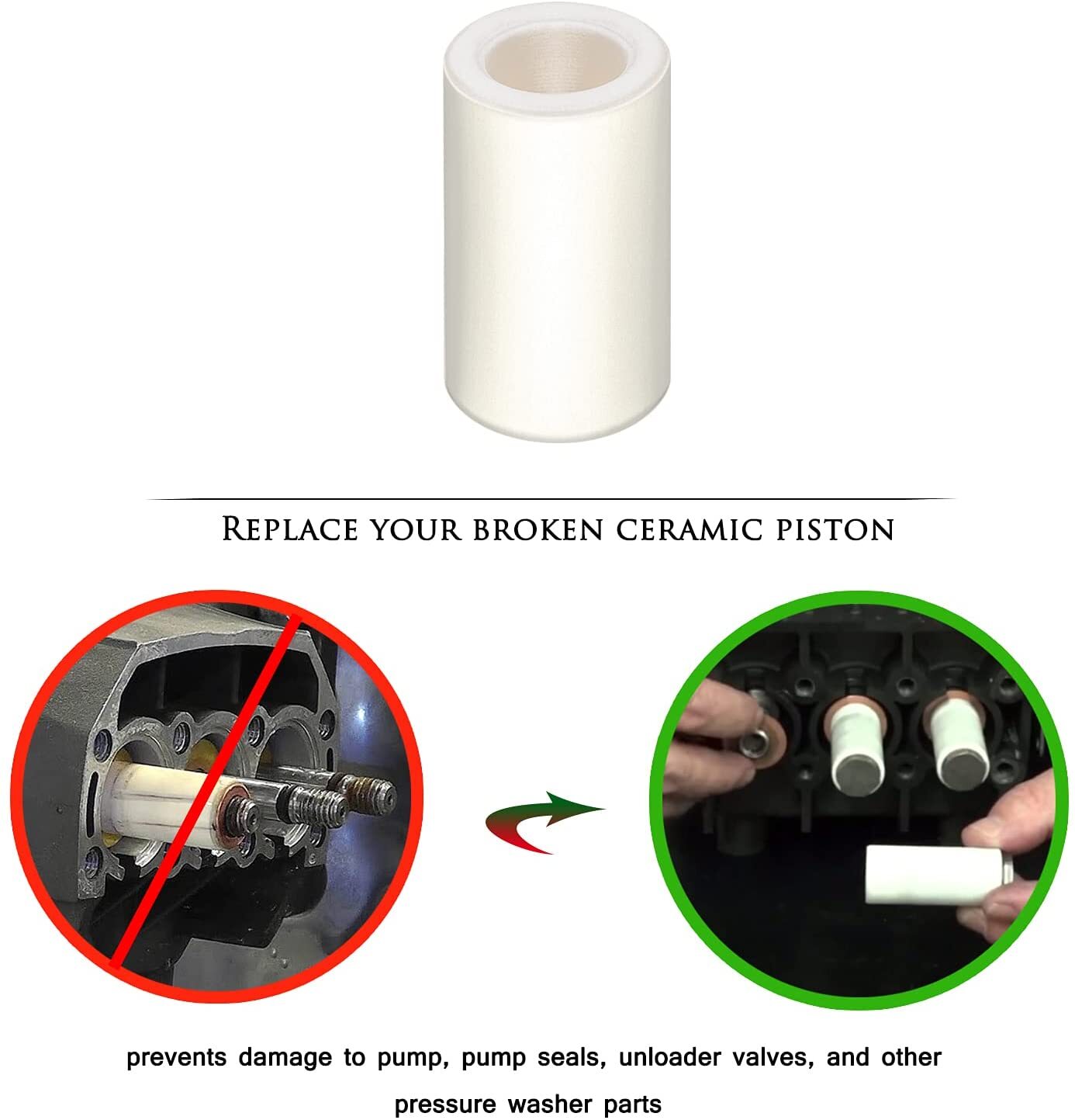 1pcs General Pump Piston Ceramic 15mm 51040009 For TP Pumps TP2520 TP2526 TP2530