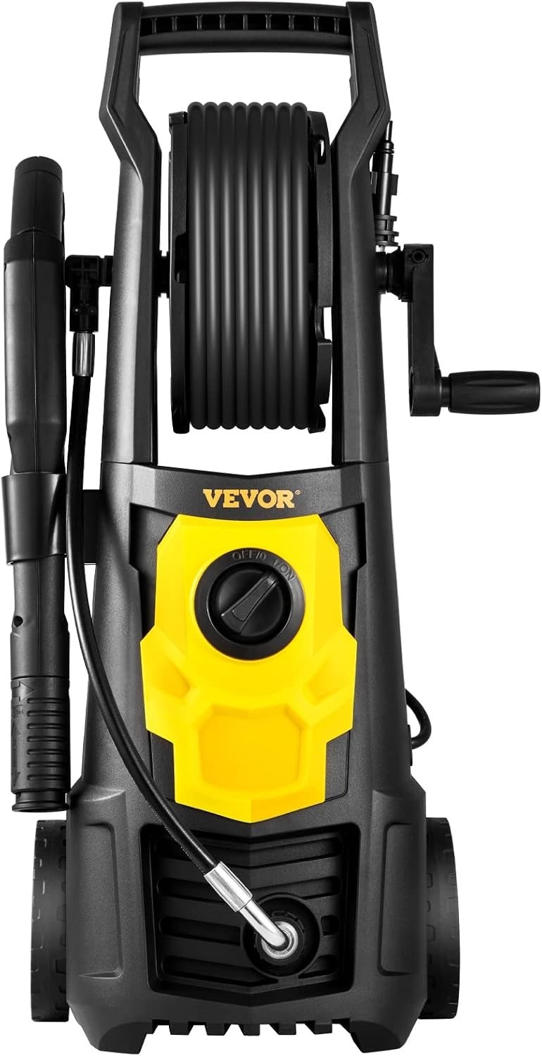 2000 PSI Electric Pressure Washer, 1.76 GPM, Portable with Foam Cannon & 5 No…