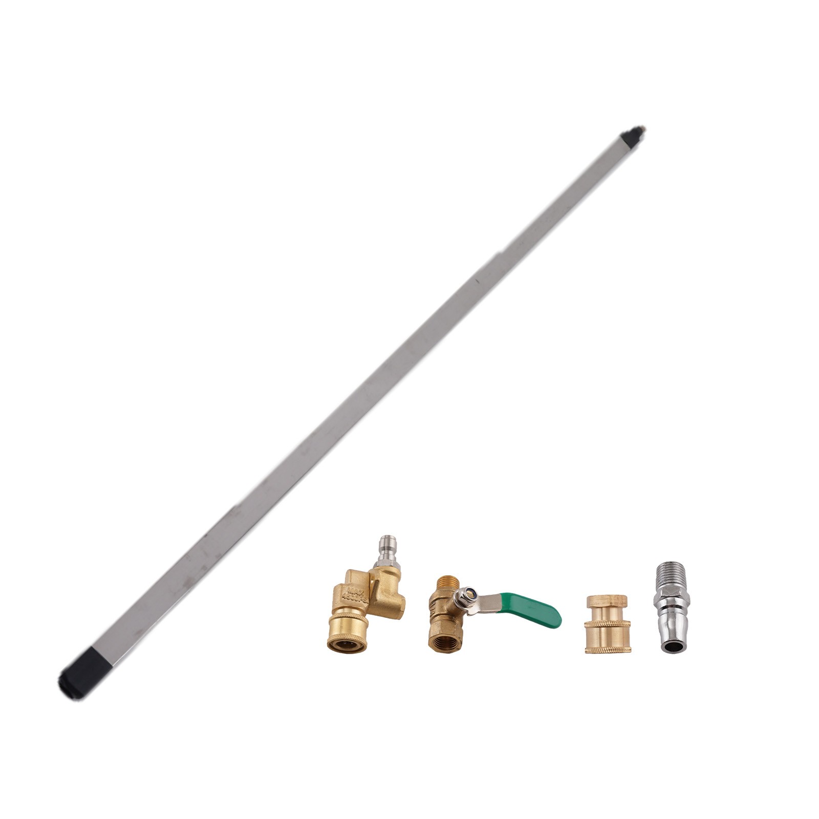 39.4in Radiator Cleaning Wand High Pressure Stainless Steel Flush Tool Kit