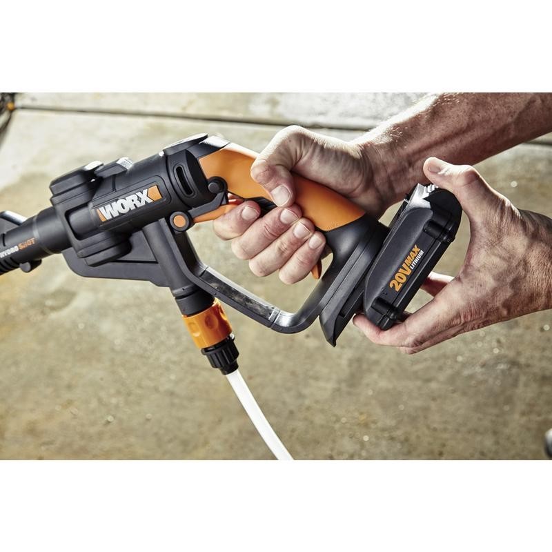 New Worx Hydroshot 320 psi Battery 0.5 gpm Portable Power Cleaner