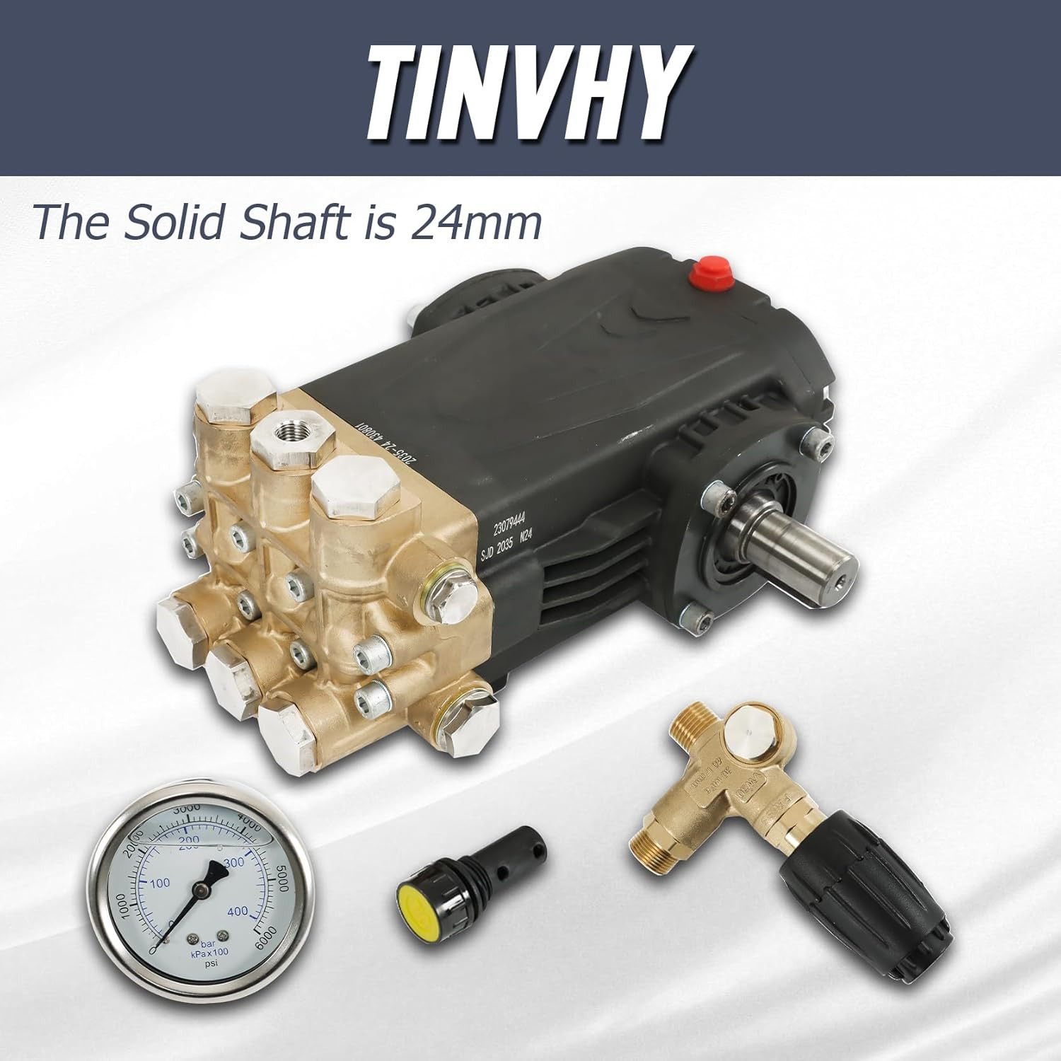 General Pump TS2021 5.6 GPM 3500 PSI Pressure Washer Pump with 24Mm Shaft