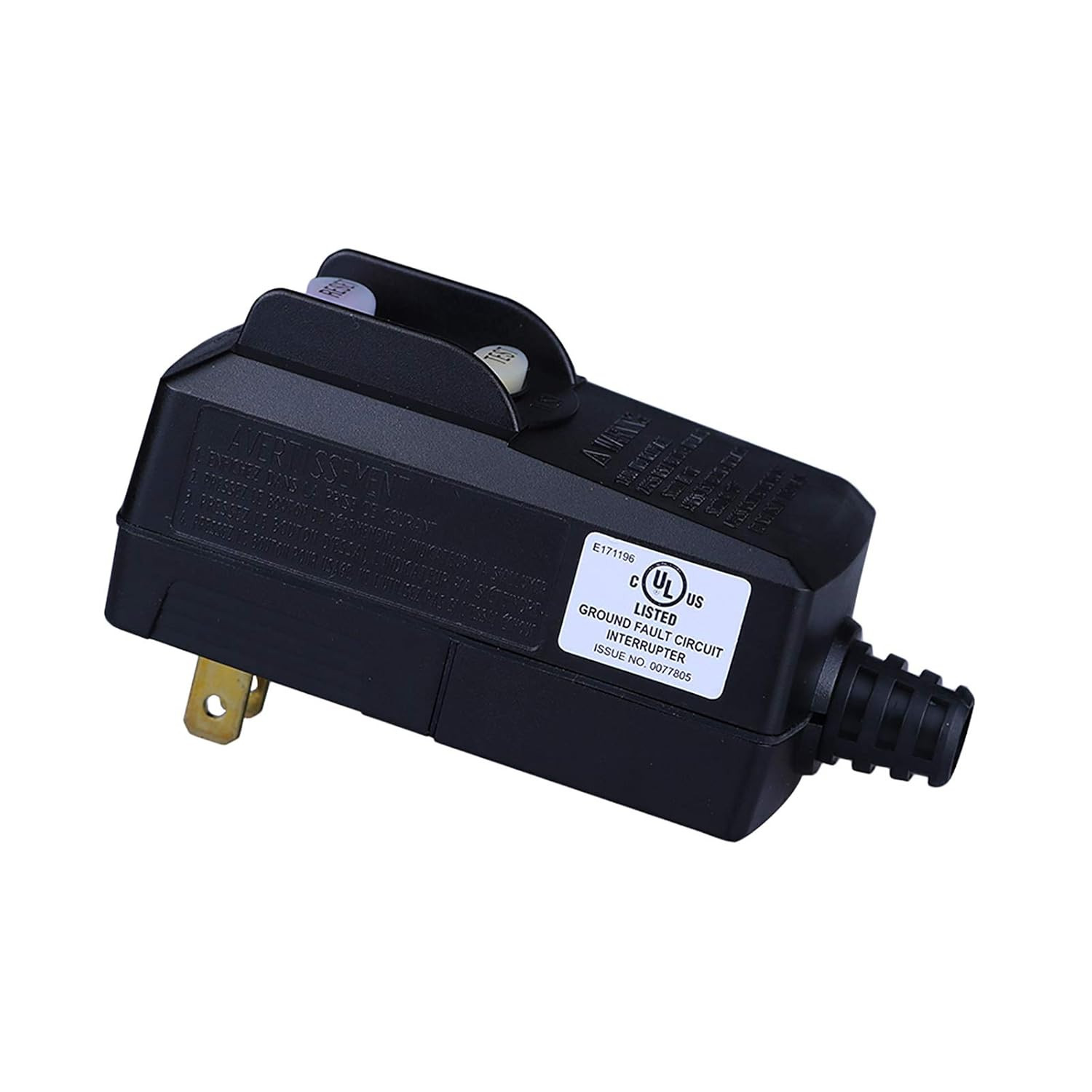 GFCI Replacement Plug, 15 Amp water-resistant Cord End for Pool Pump and Washers