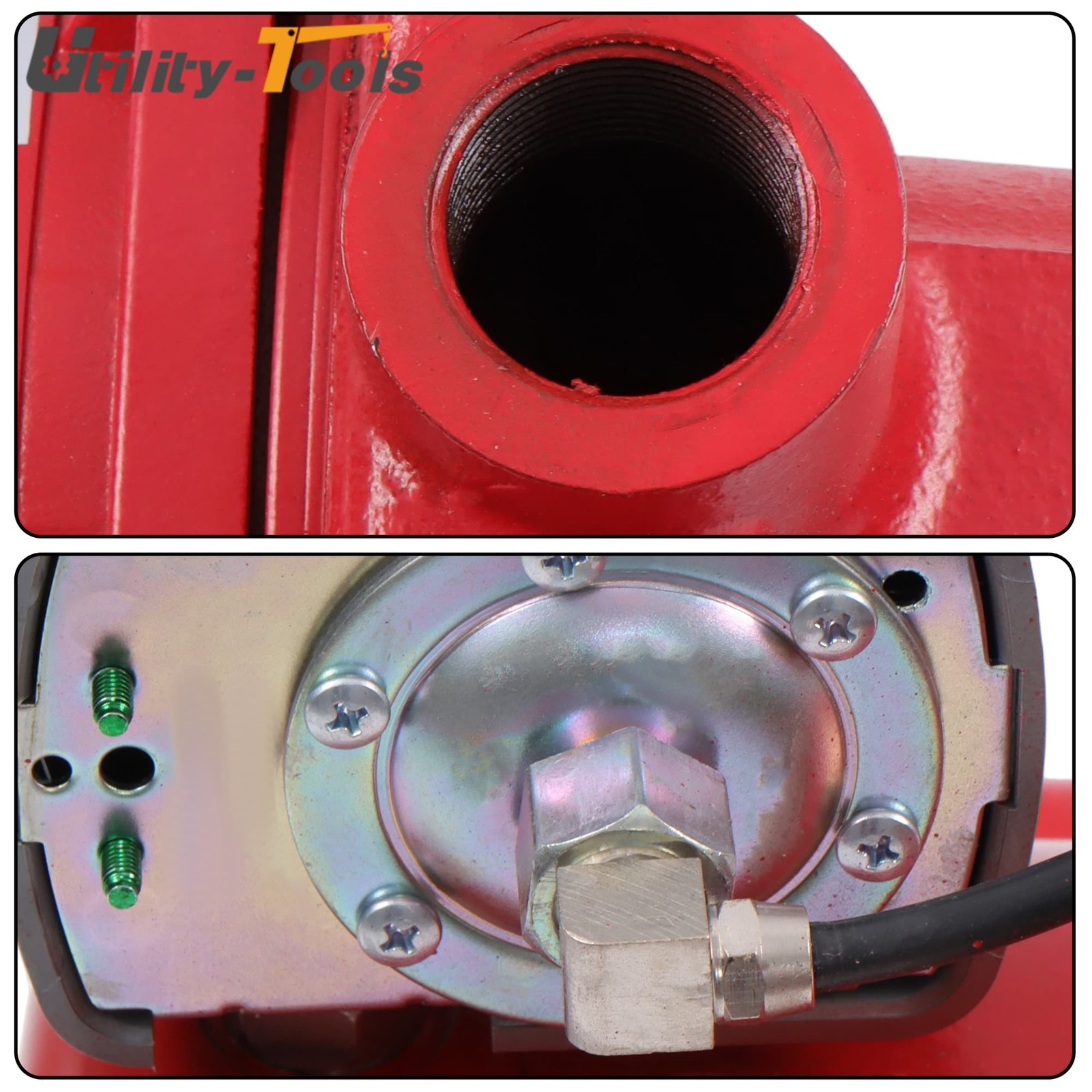 Cast Iron 1 HP 23 GPM Dual Voltage 115/230 Volt Shallow Well Jet Pump Red 602208