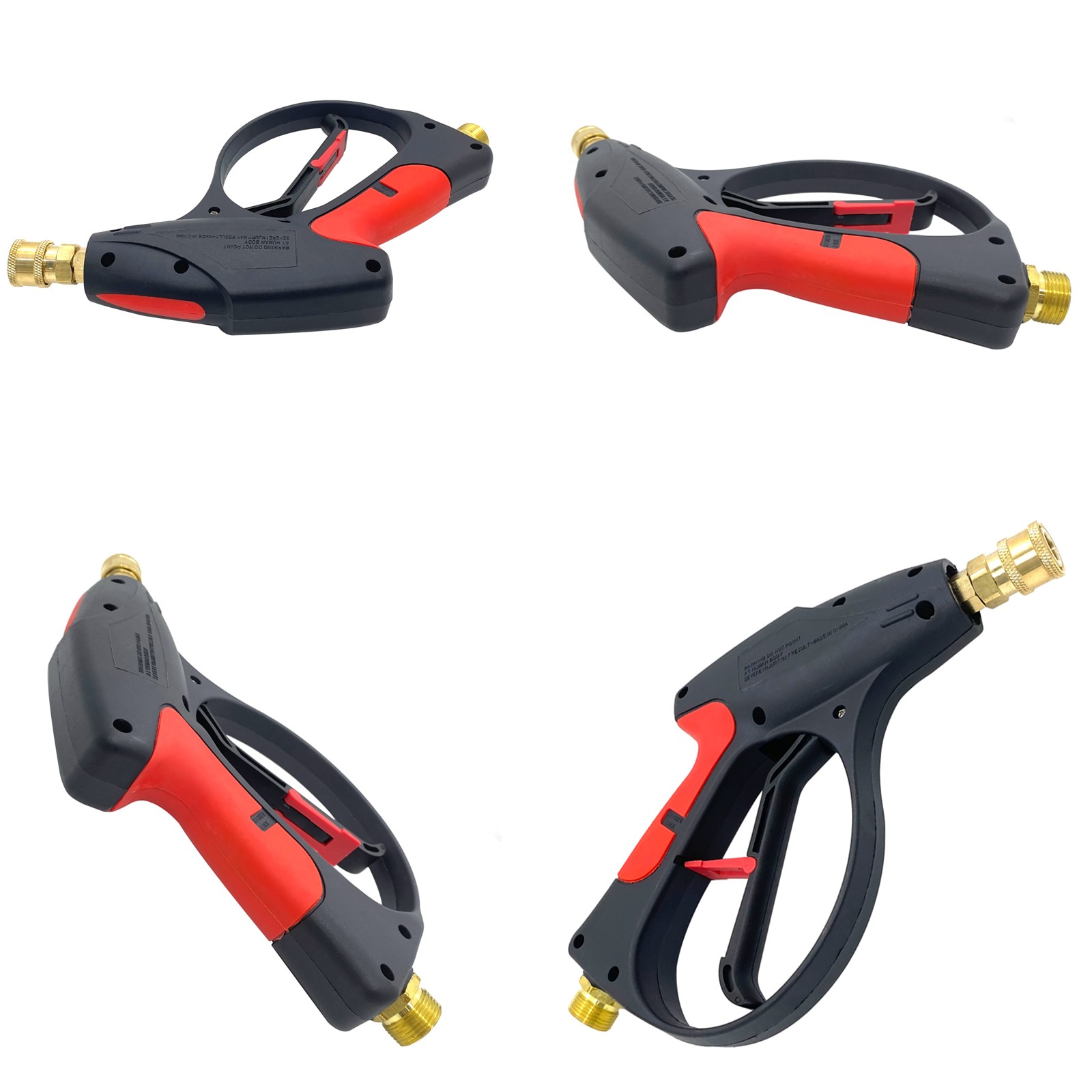 1/4″ High Pressure Washer Gun 4000 PSI Car Wash Spray Gun Wand 5 Nozzle Hose