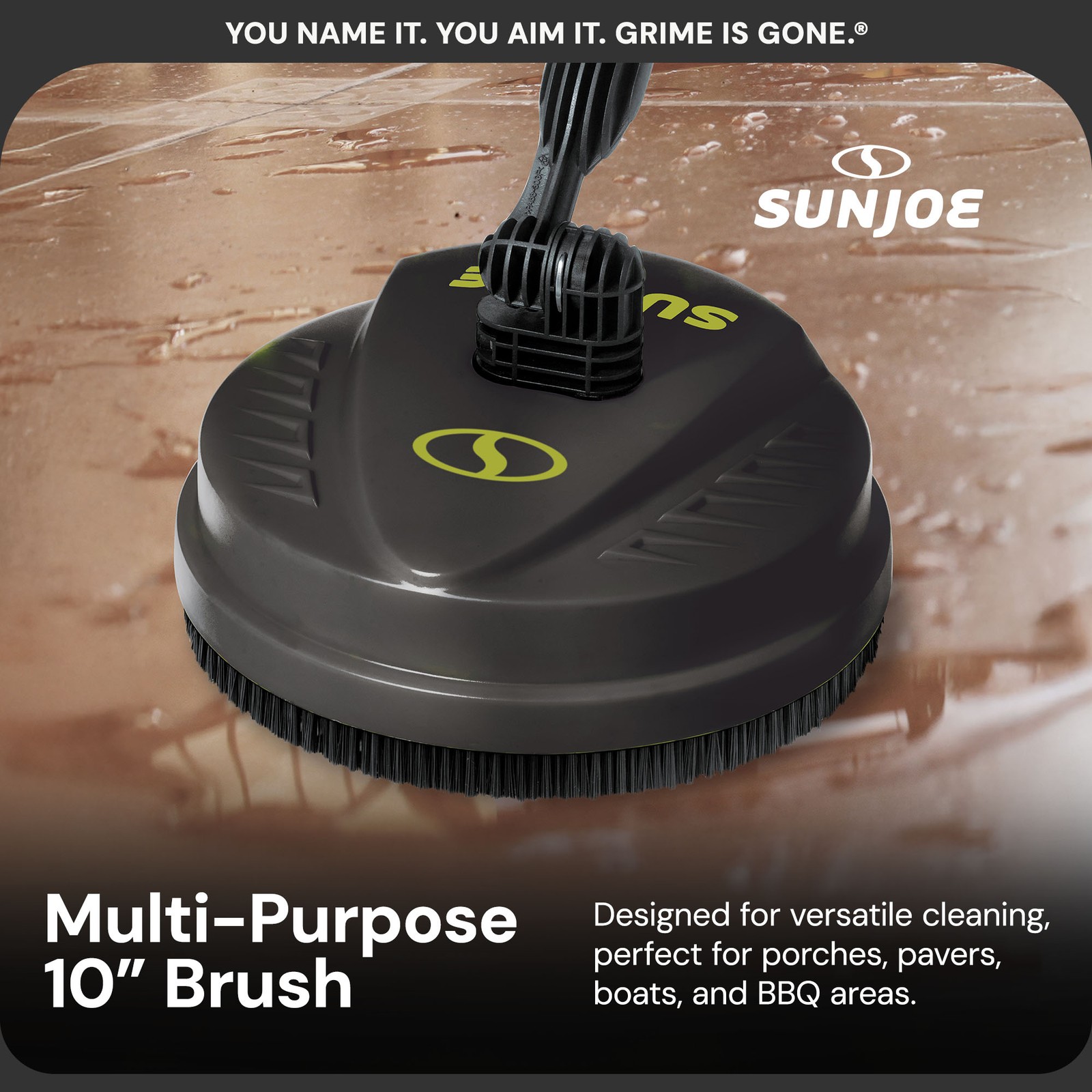 Sun Joe Portable 10 Inch Pressure Washer Attachment, Multi Surface (Used)