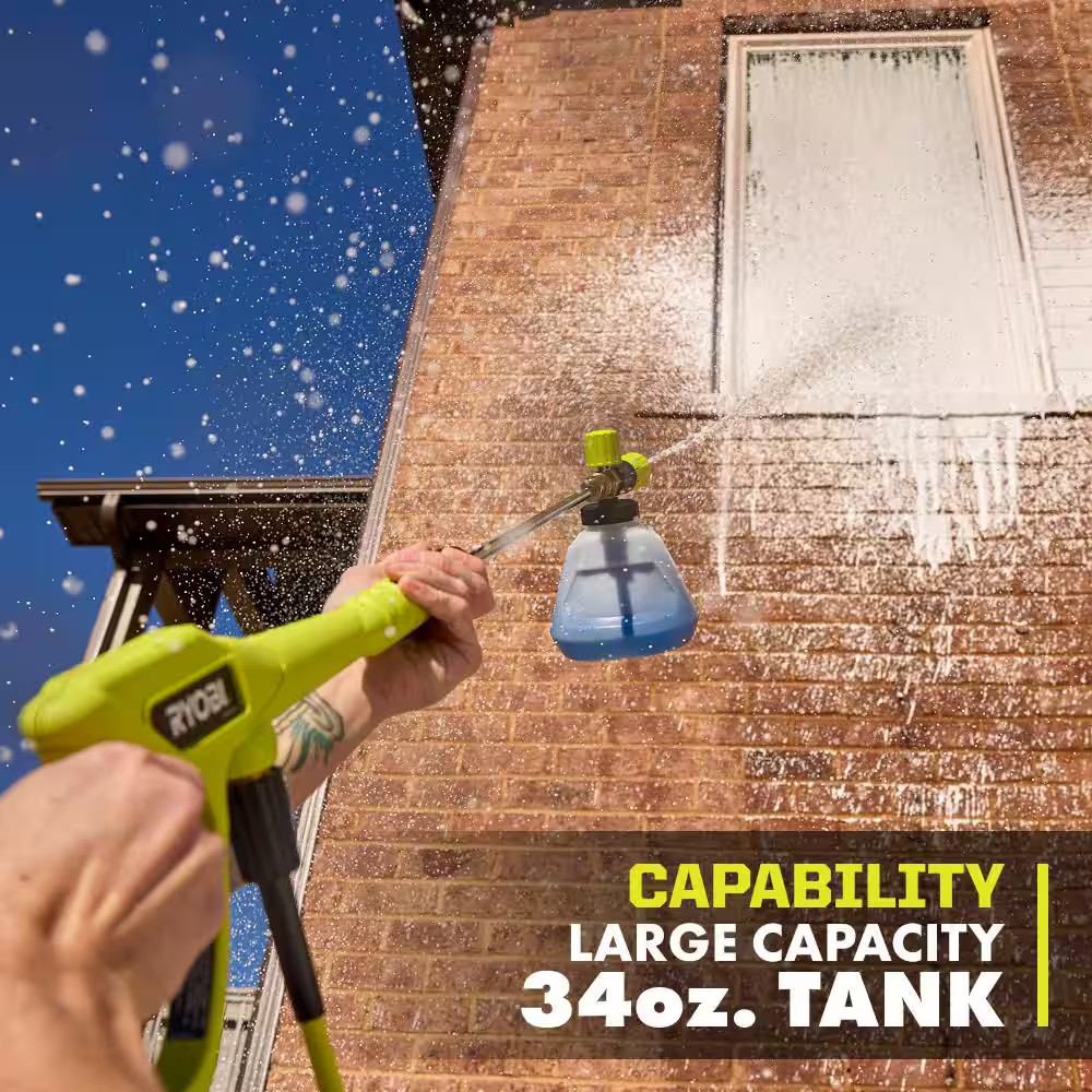 1800 PSI 1.2 GPM Cold Water Corded Electric Pressure Washer with Premium Foam Bl