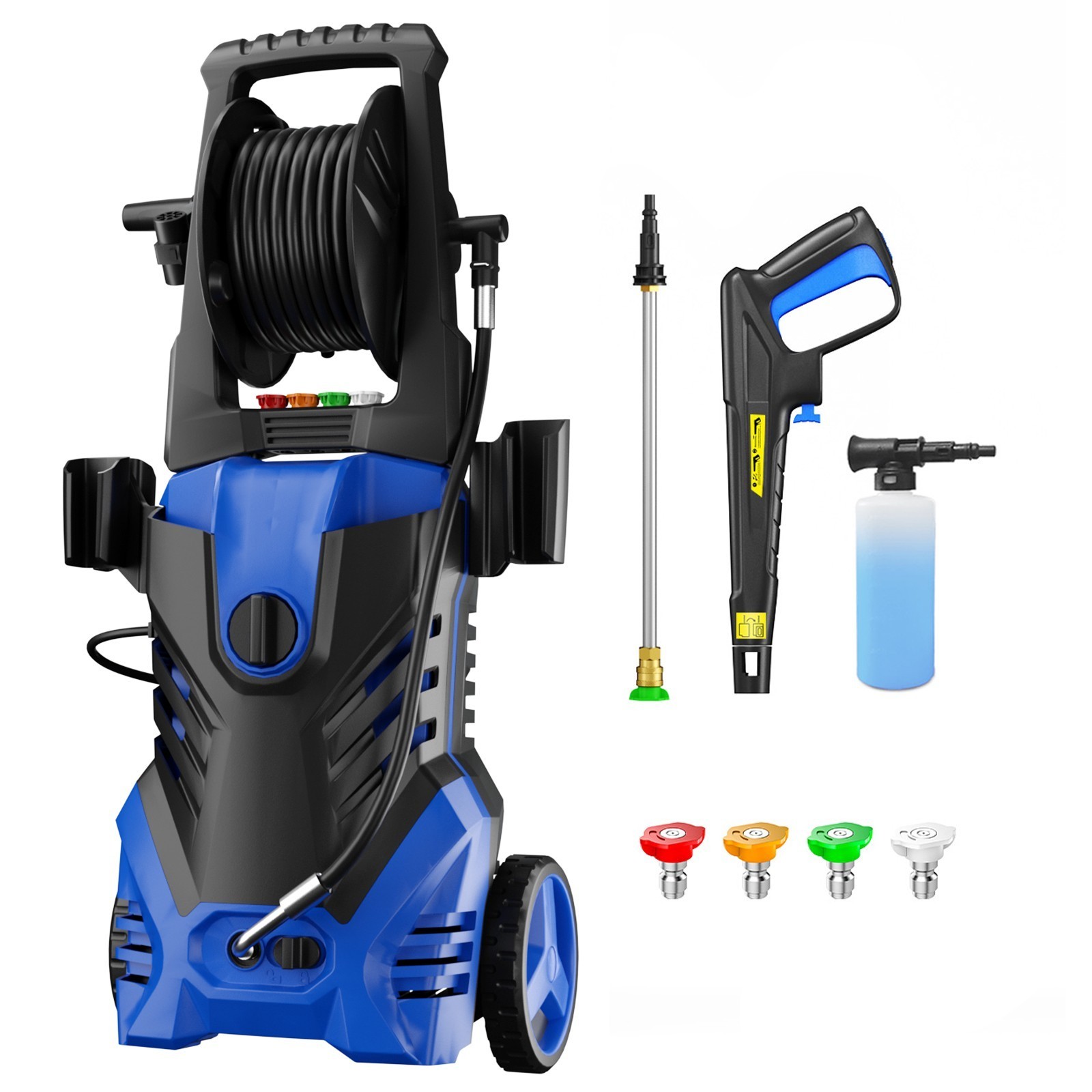 Pressure Washer 4200PSI 2.5GPM, Extension Hose Reel, Foam Cannon, for Outdoor