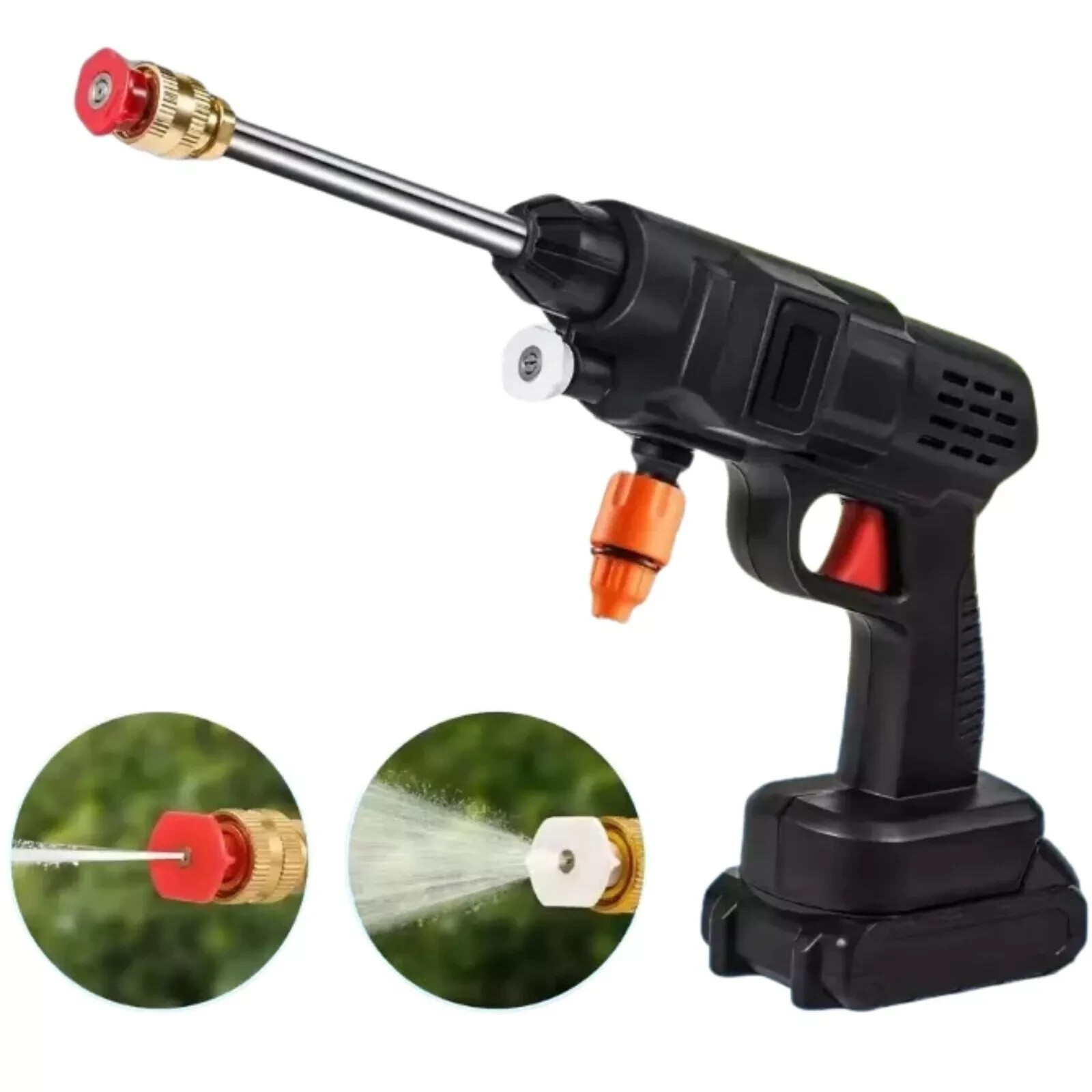 Portable High Pressure Battery Washer + Accessories 48V 2 Batteries