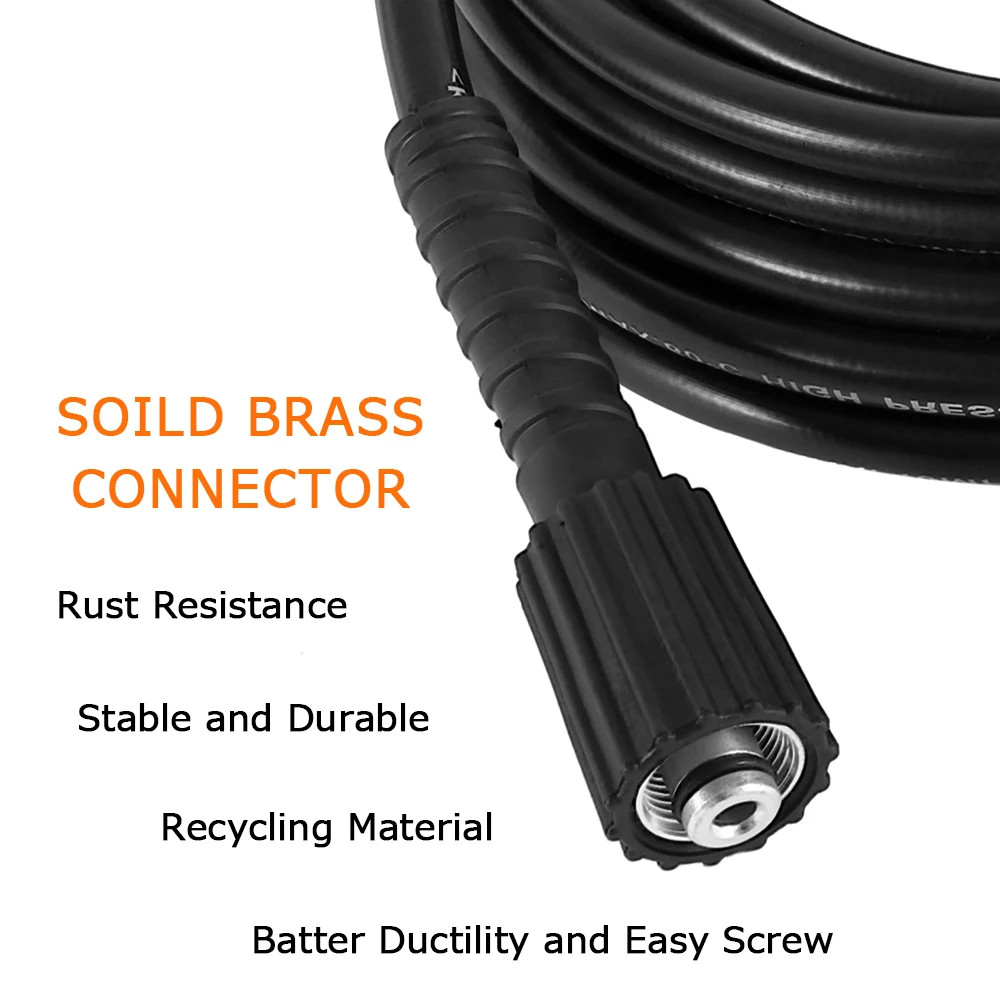 High Pressure Car Washer Hose Steel Wire Braid Car Washer Pipe Extension Hose Wa