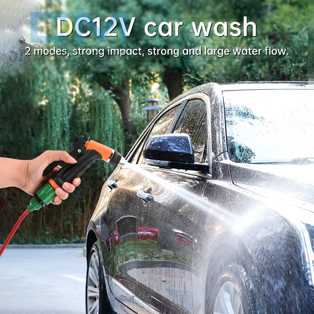 DC12V Portable Car High Pressure Washer Water Wash Cleaner Pump Kit Self-Priming