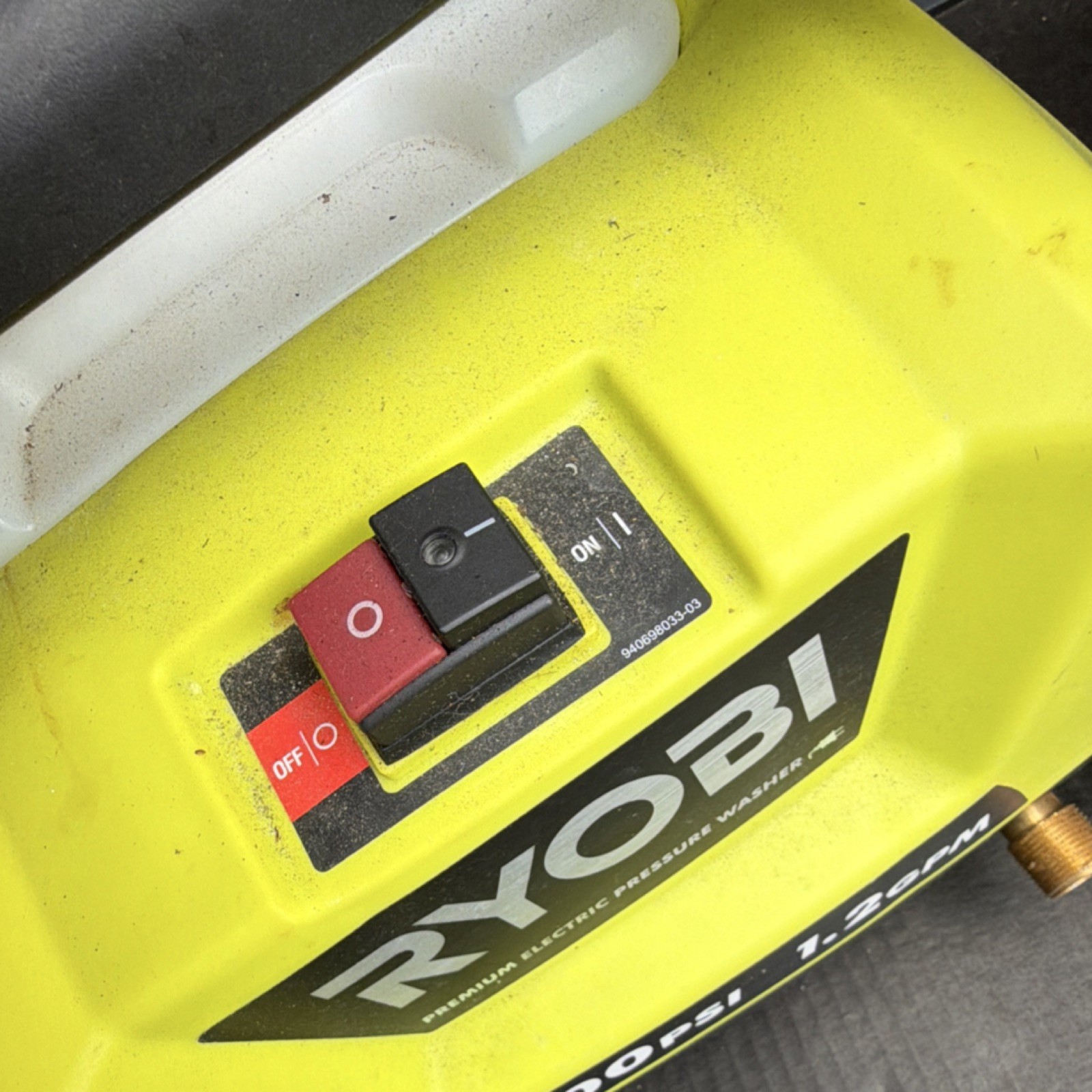 Ryobi RY141600 Electric Pressure Washer 1600 PSI Soap Tank Turbo Nozzle Hose