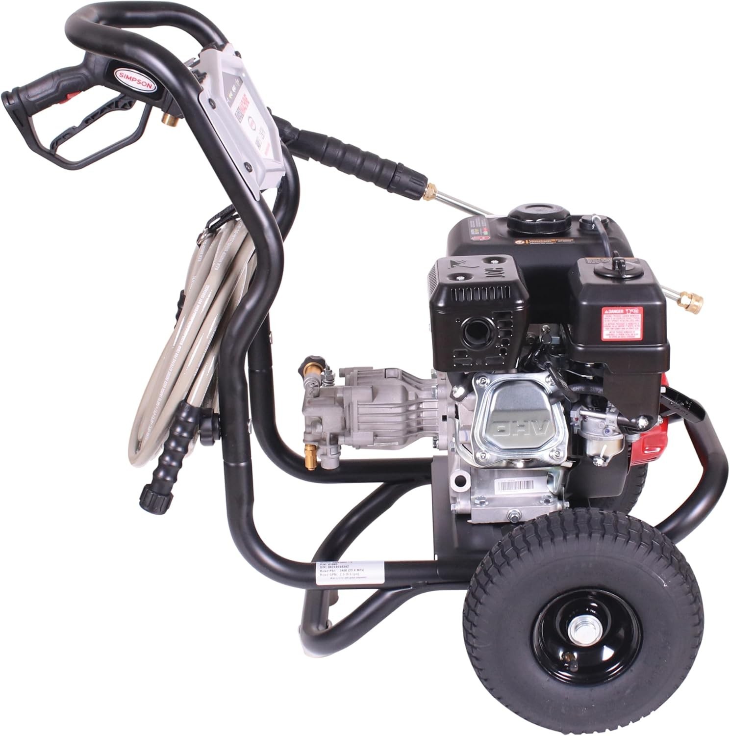 VEVOR 15-Gallon 12-volt Battery Operated Plastic Push Sprayer with Adjustable Sp
