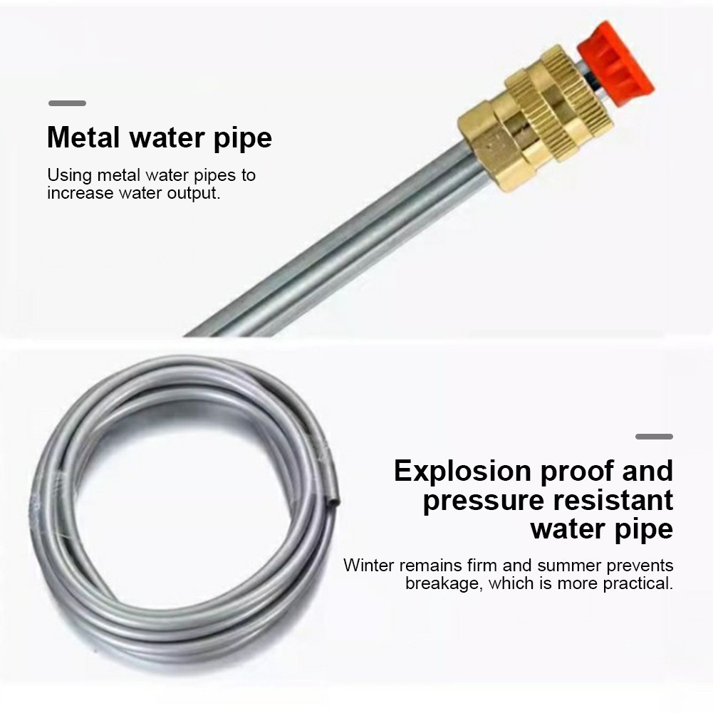 500W Cordless Water Spray Gun Portable High Pressure 50BAR Car Washer Cleaner