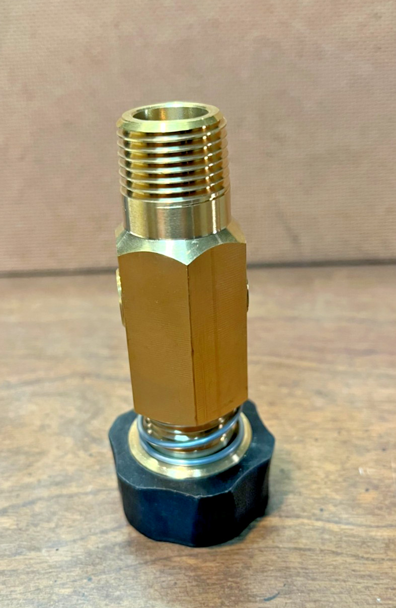 Pressure Washer Inlet Filter 3/4″ Garden Hose 1/2″ NPT Screen 1/4″ Bypass Brass
