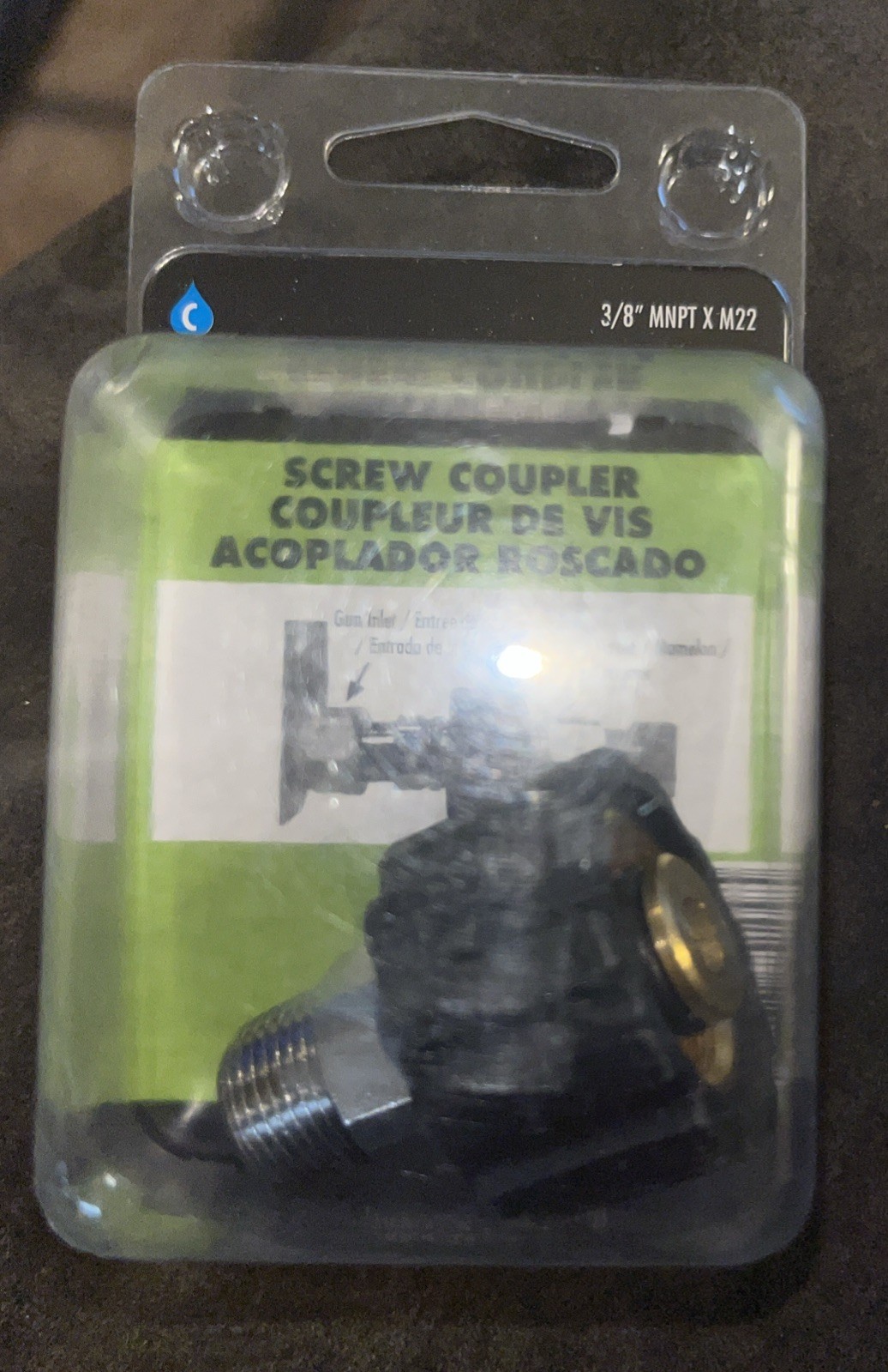75109 Pressure Washer Accessories, Male Screw Coupling, M22F to 3/8-Inch Male…