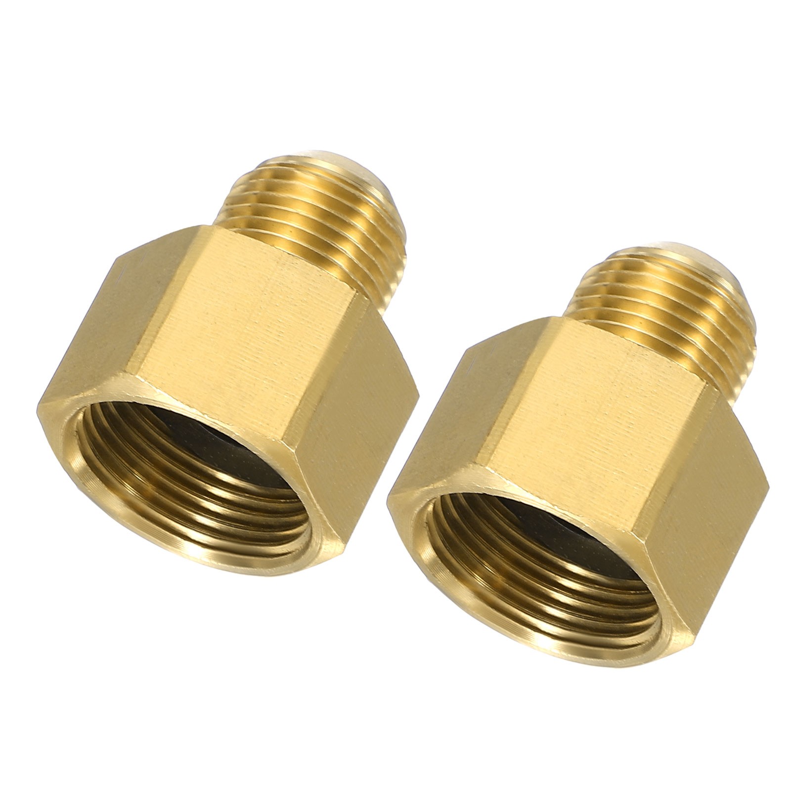 2pcs Pressure Washer Connector G3/8 Male to M22 Female 4800PSI Brass