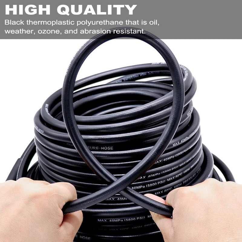 Sewer Jetter Kit 100ft Hose Nozzles 5800 PSI Blockage Cleaner Accessories New