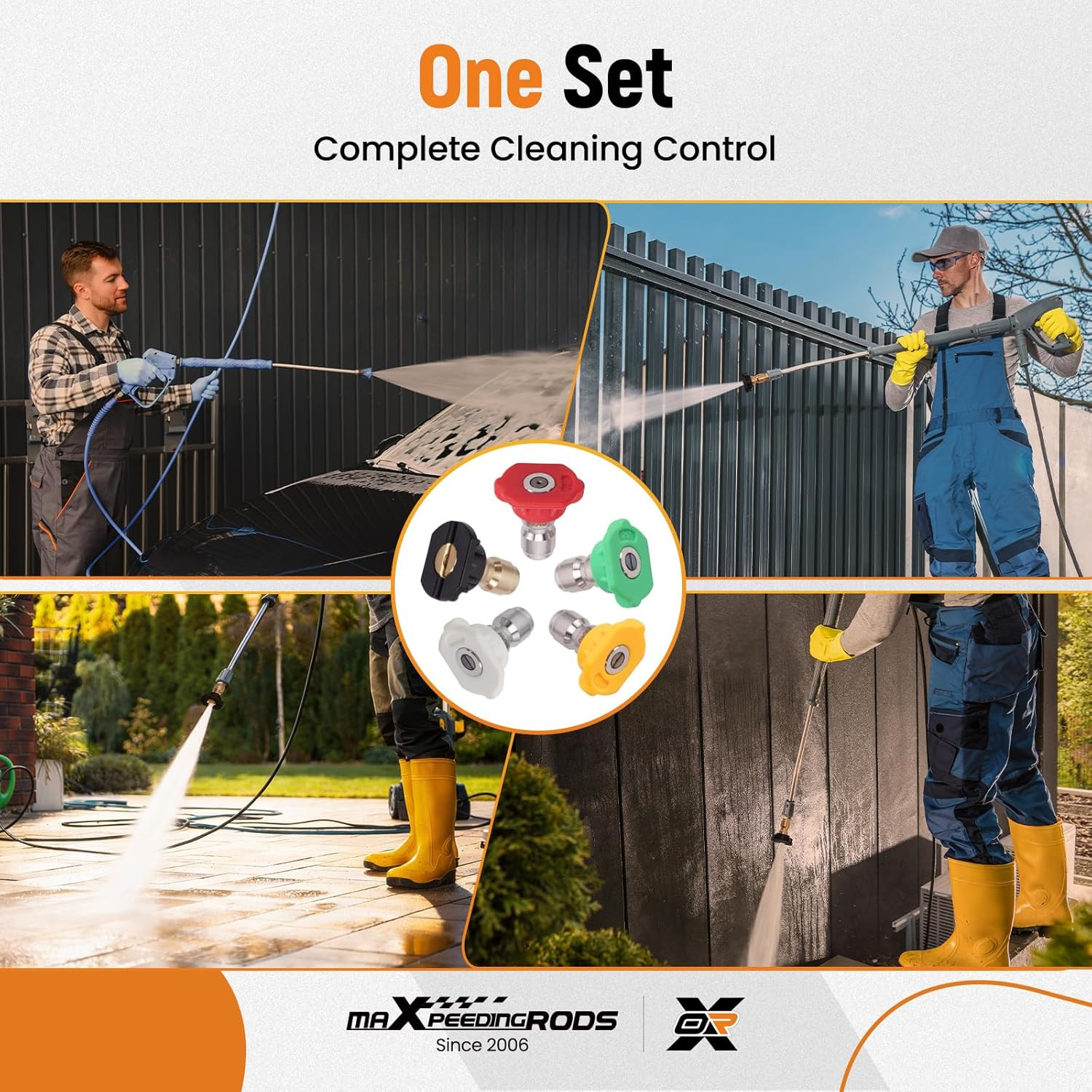 Pressure Washer Accessories: Nozzle Tips, Foam Cannon Kit & O Rings