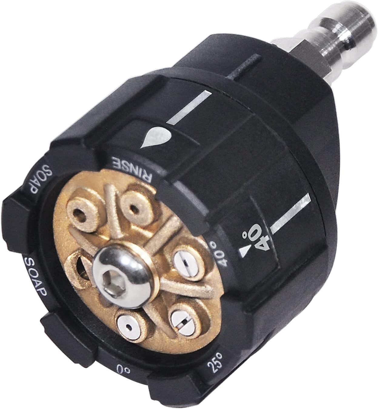 Pressure Washer Nozzle, 6-in-1 Quick Changeover & Easy Adjustable, Power Washer