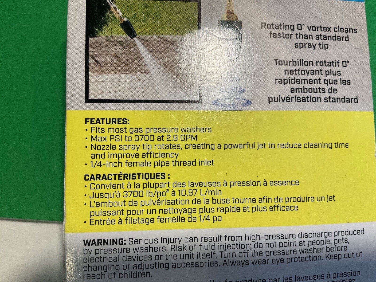 Surface Maxx Turbo Nozzle 3700 PSI Pressure Washer Nozzle -new