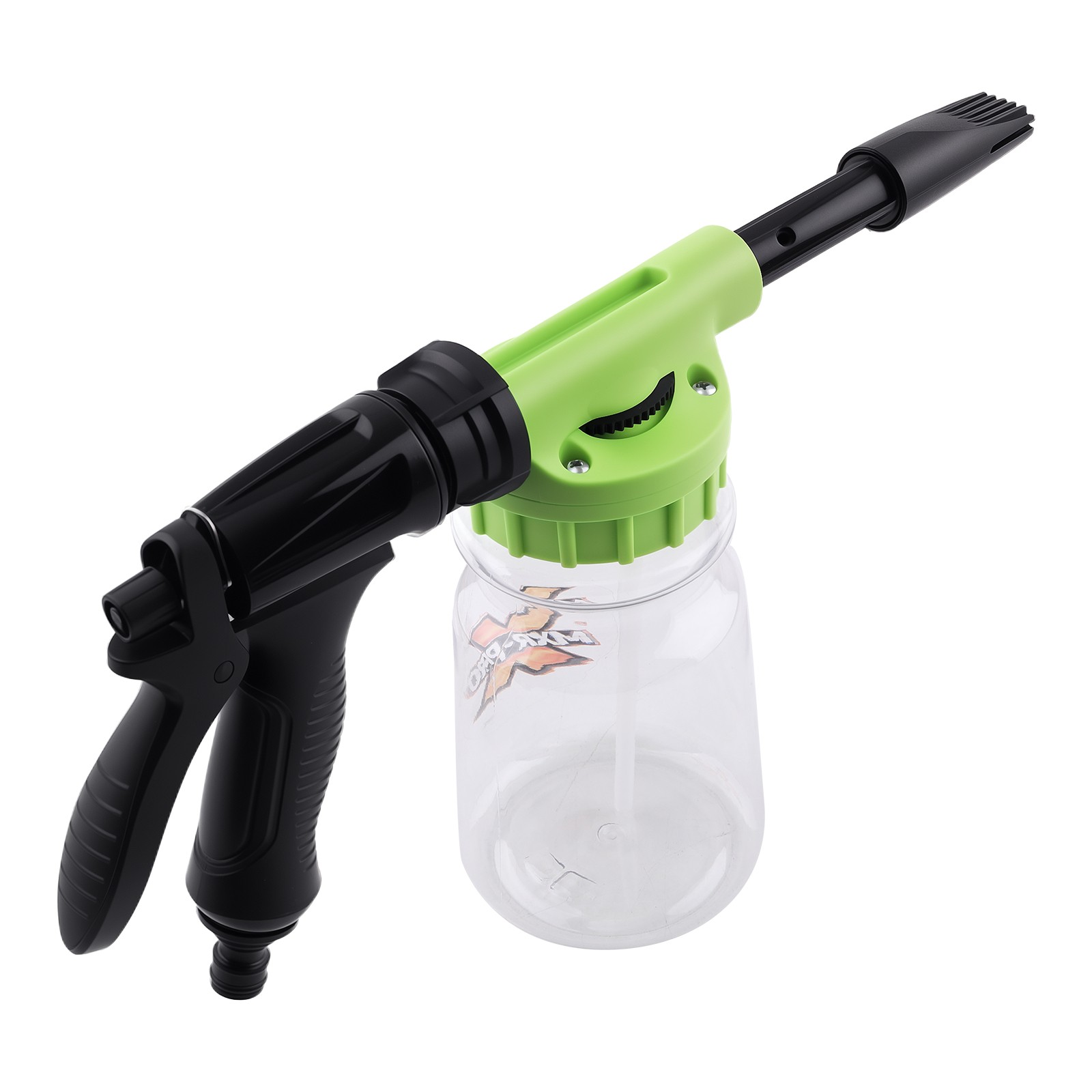 1L Car Wash Foam Cannon Adjustable Nozzle for Most Garden Hoses 3/4 Thread
