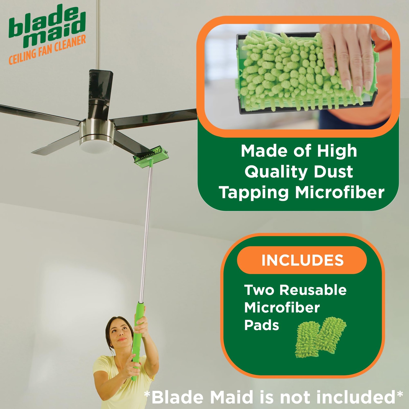 Blade Maid Replacement Microfiber Pads | Pads, Green