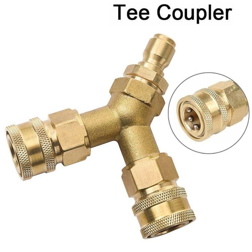 Washer Tee Splitter Brass Dual System For 4.0 GPM Gold Splitter 3/8 Inch