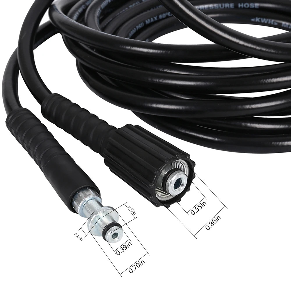 High Pressure Car Washer Hose Steel Wire Braid Car Washer Pipe Extension Hose Wa
